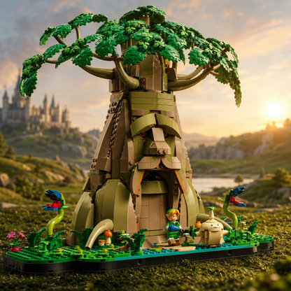 A Lenda de Zelda - Árvore sagrada (2 em 1) (2500 peças)