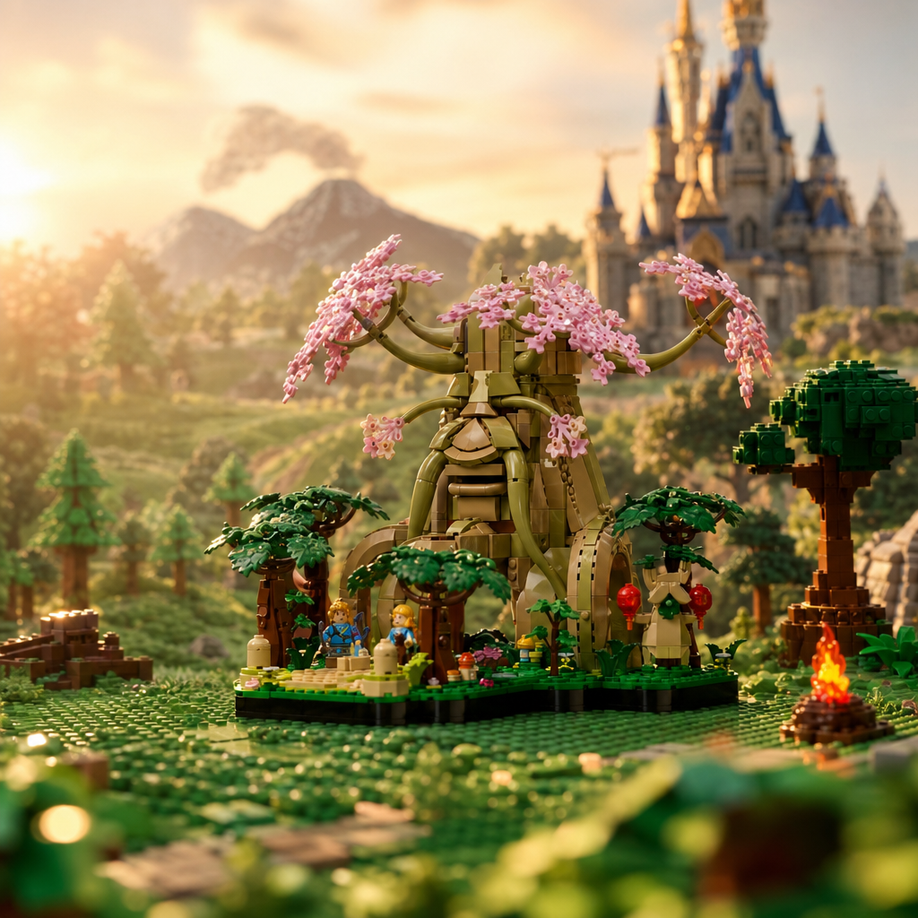 A Lenda de Zelda - Árvore sagrada (2 em 1) (2500 peças)