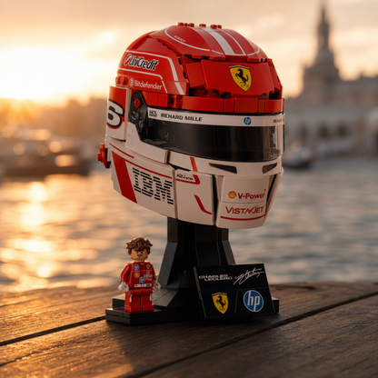 Capacete Ferrari HP - Charles Leclerc (886 peças)