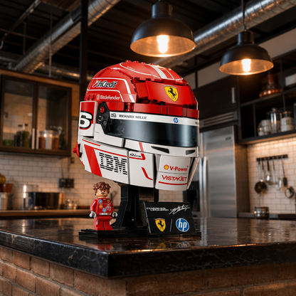 Capacete Ferrari HP - Charles Leclerc (886 peças)