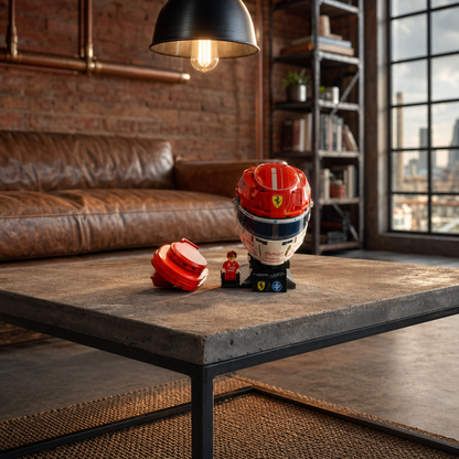 Capacete Ferrari HP - Charles Leclerc (886 peças)