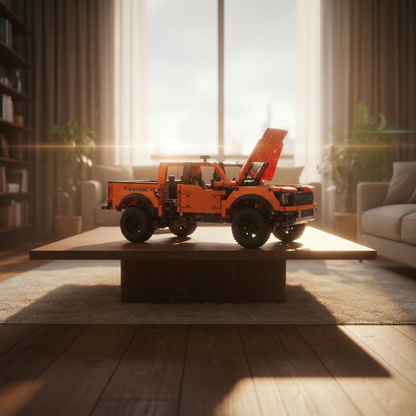 Ford F-150 Raptor Vermelho (1379 peças)