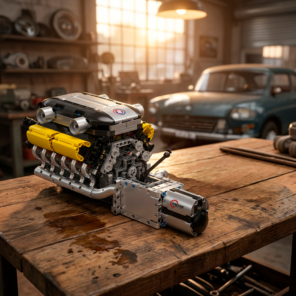 Motor V12 Lambo com Câmbio (1260 peças)