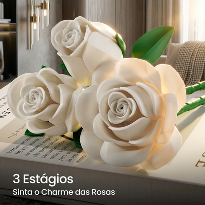 Buquê de Rosas Brancas (496 peças)
