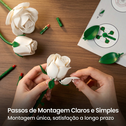 Buquê de Rosas Brancas (496 peças)
