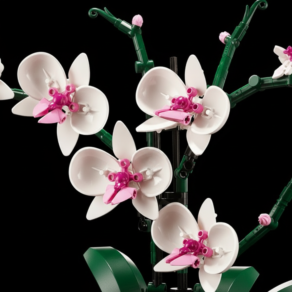 Buquê de Orquídeas em Vaso (711 peças)