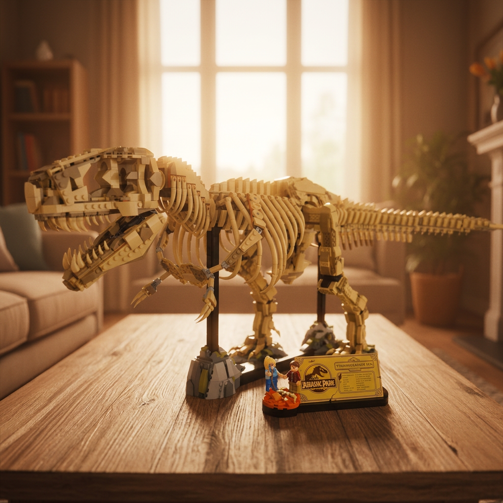 Fóssil do Tiranossauro Rex - Jurassic Park (3145 peças)