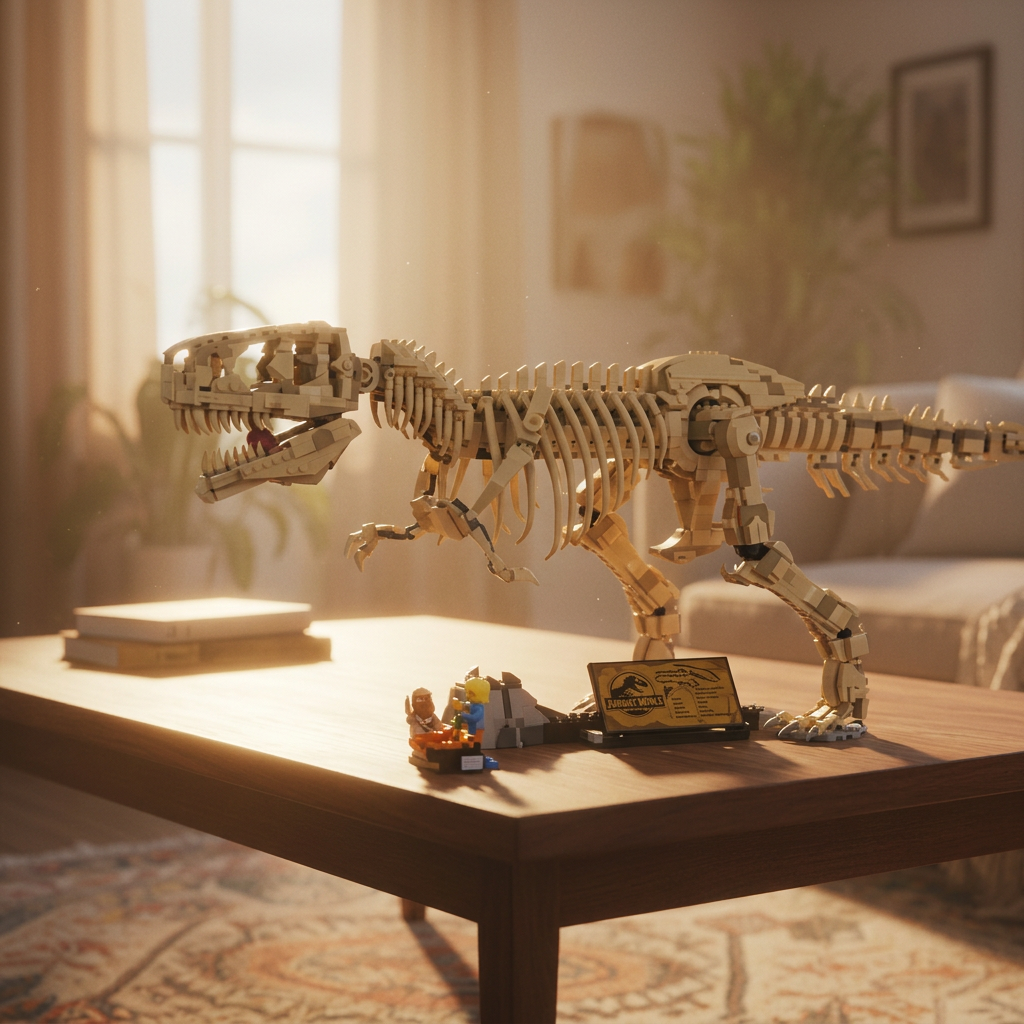 Fóssil do Tiranossauro Rex - Jurassic Park (3145 peças)