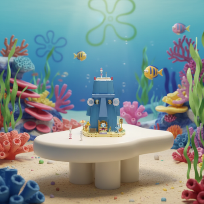 Bob Esponja - Casa da Pedra dos Tentáculos (1655 peças)