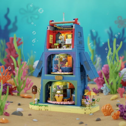 Bob Esponja - Casa da Pedra dos Tentáculos (1655 peças)