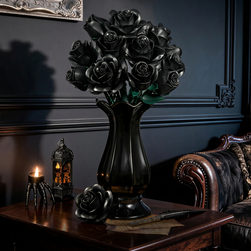 Buquê de Rosas Negras (784 peças)