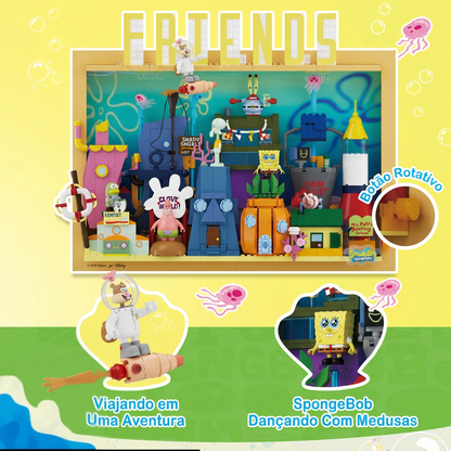 Bob Esponja - Quadro 3D Fenda do Biquini (1126 peças)