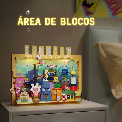 Bob Esponja - Quadro 3D Fenda do Biquini (1126 peças)
