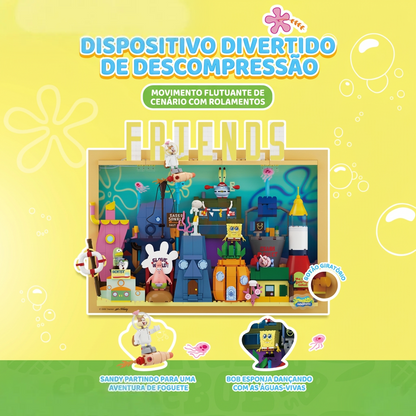Bob Esponja - Quadro 3D Fenda do Biquini (1126 peças)