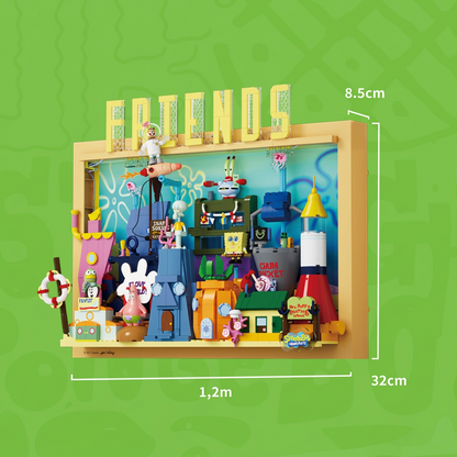 Bob Esponja - Quadro 3D Fenda do Biquini (1126 peças)