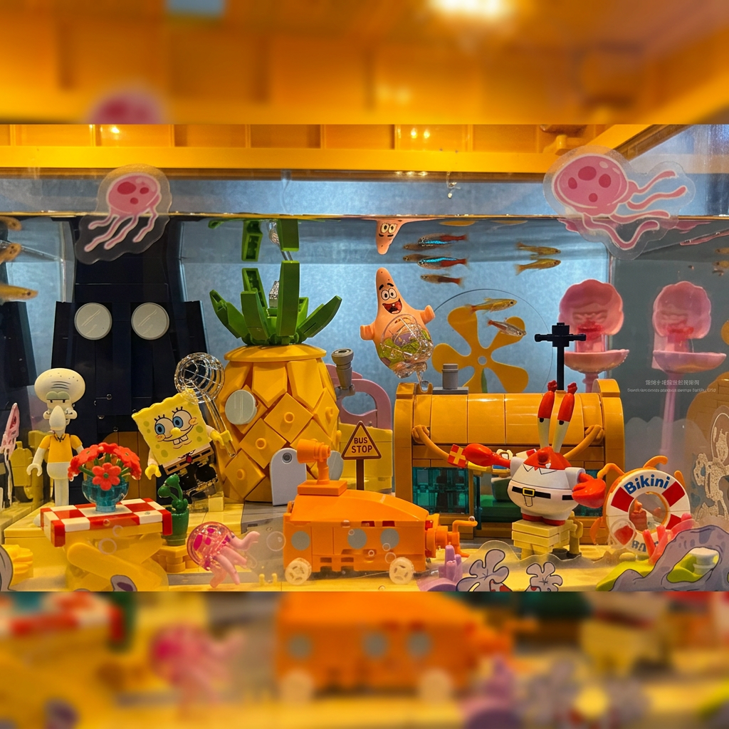 Bob Esponja - Praia da Fenda do Biquini (1140 peças)