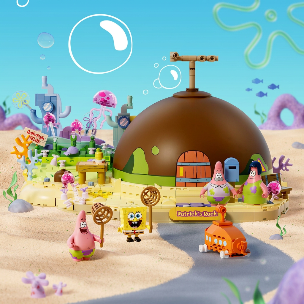 Bob Esponja - Casa de Pedra do Patrick Estrela (1300 peças)