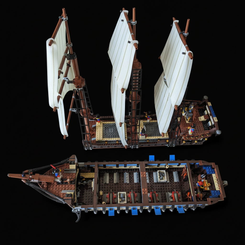 Navio Imperial do Caribe (1664 peças)