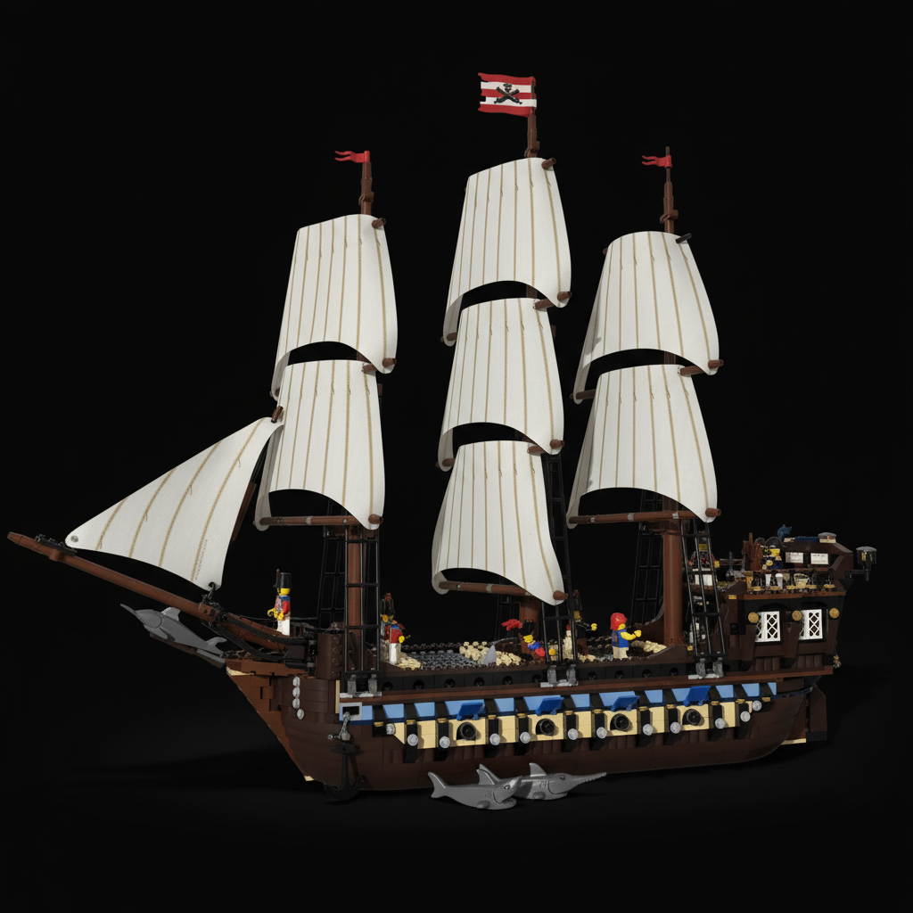 Navio Imperial do Caribe (1664 peças)