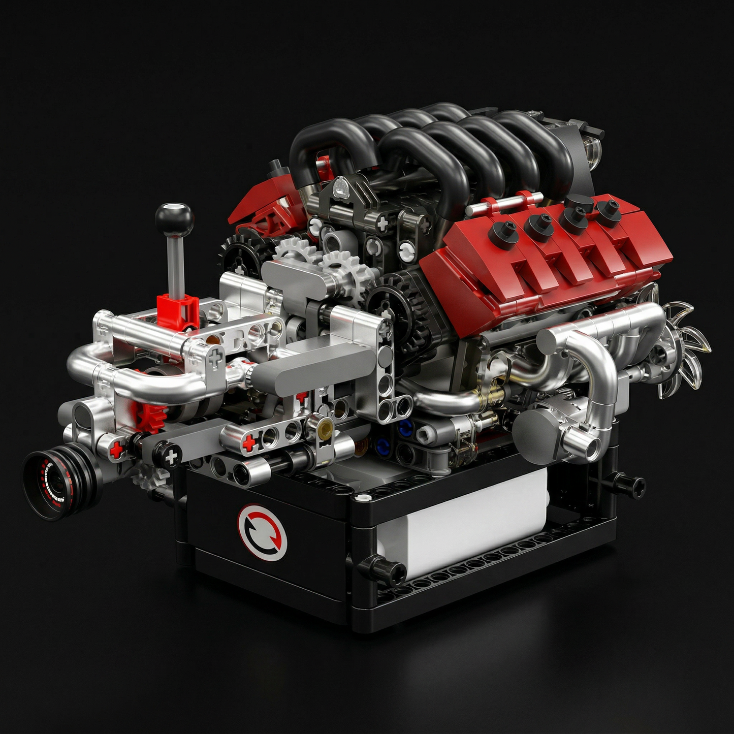 Motor com Transmissão V8 (787 peças)
