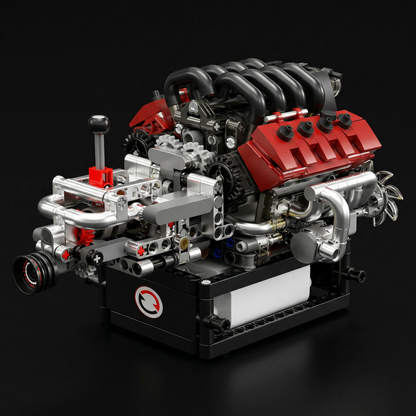 Motor com Transmissão V8 (787 peças)