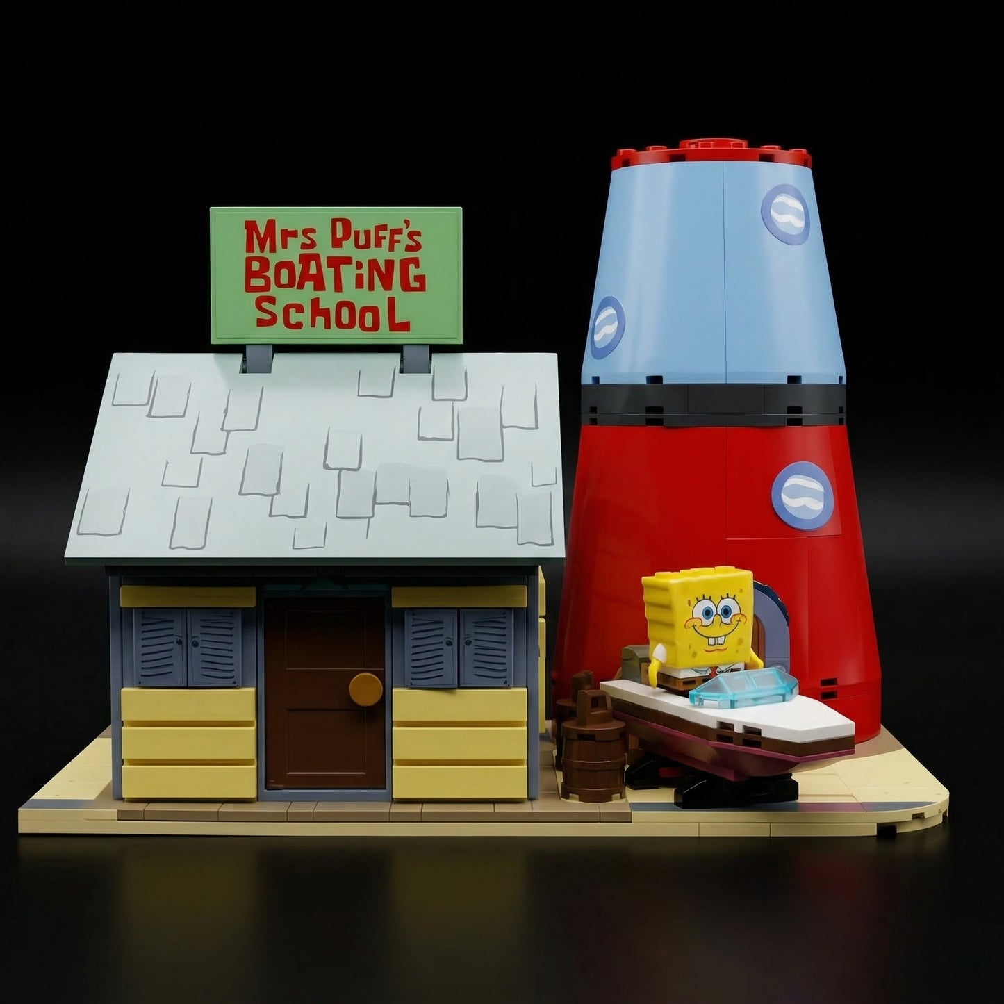 Bob Esponja - Escola de Barcos da Sra. Baiacu (629 peças)