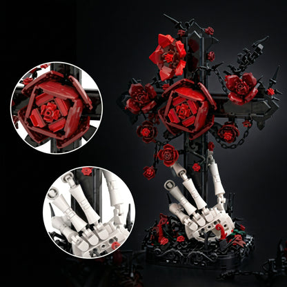Cruz Gótica e Rosas (636 peças)