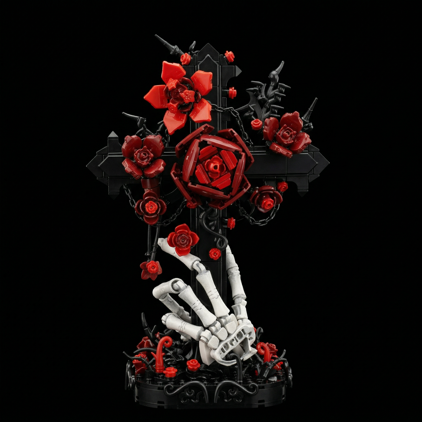 Cruz Gótica e Rosas (636 peças)