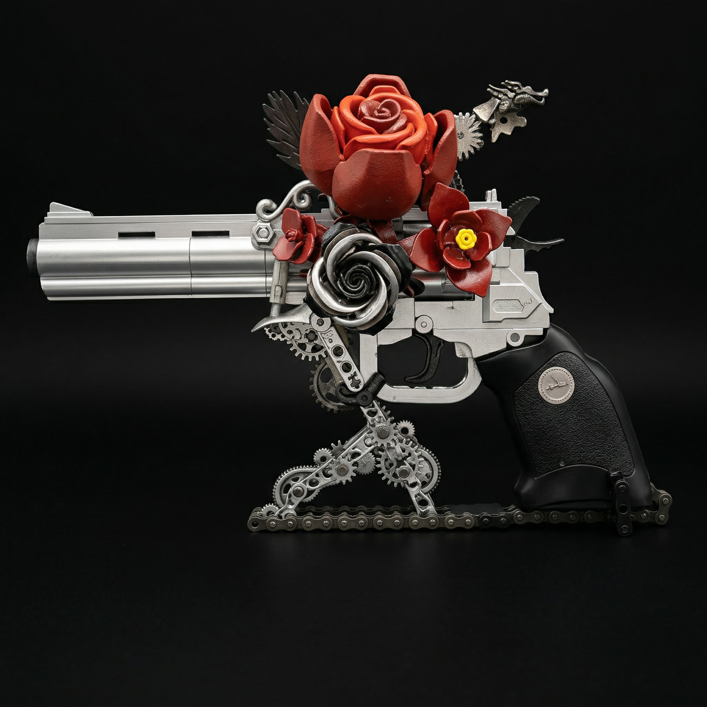 Revólver Fantasma: Arma e Rosa (631 peças)