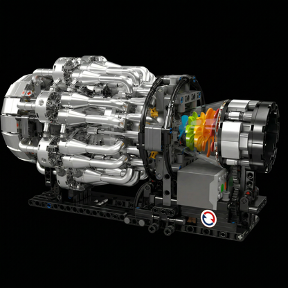 Motor Turbojato Mecânico (1214 peças)