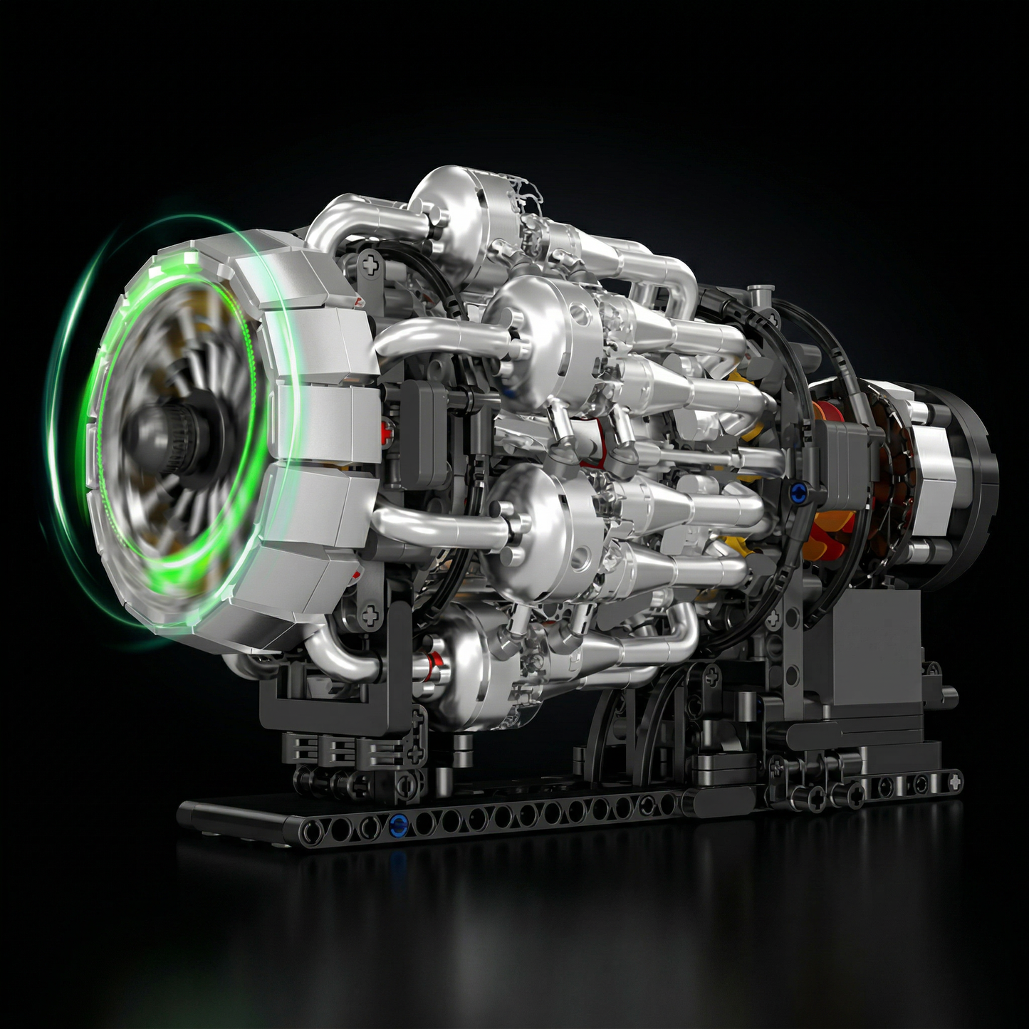Motor Turbojato Mecânico (1214 peças)
