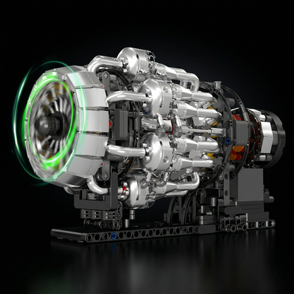 Motor Turbojato Mecânico (1214 peças)