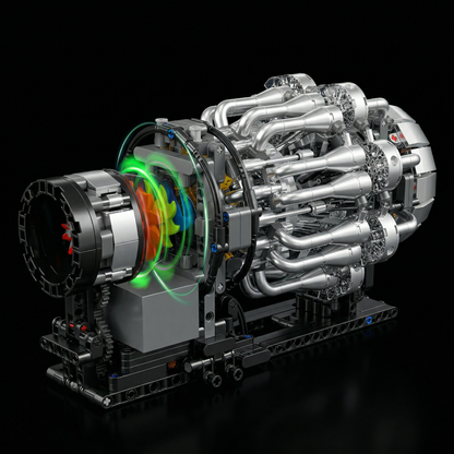 Motor Turbojato Mecânico (1214 peças)