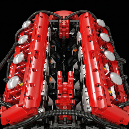 Motor V12 Supercar Italiano (3.472 peças)