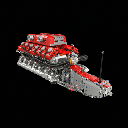 Motor V12 Supercar Italiano (3.472 peças)