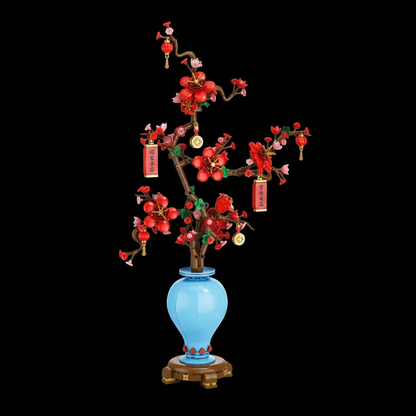 Flor de Ameixa em Vaso (547 peças)