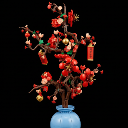 Flor de Ameixa em Vaso (547 peças)