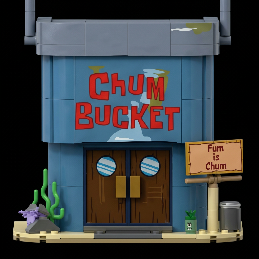 Bob Esponja - Balde de lixo (638 peças)