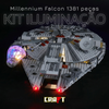 Iluminação para a Millennium Falcon (1381 peças)