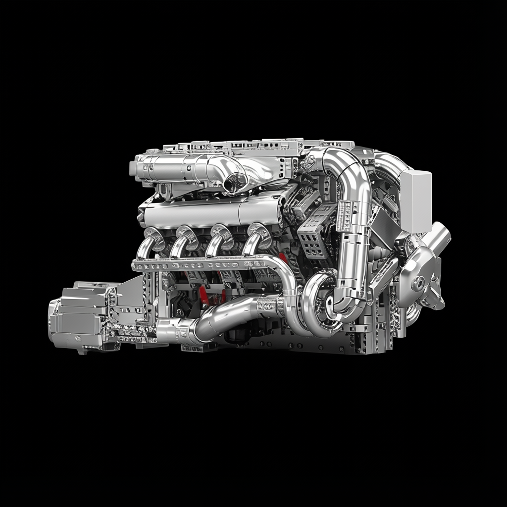 Motor Hypercar com Câmbio W16 (2899 peças)