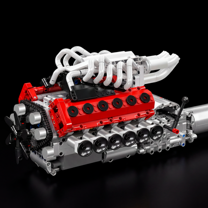 Motor V12 Aspirado Naturalmente (1366 peças)