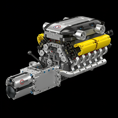 Motor V12 Lambo com Câmbio (1260 peças)