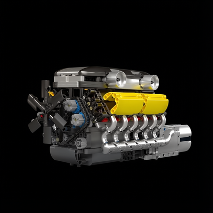 Motor V12 Lambo com Câmbio (1260 peças)