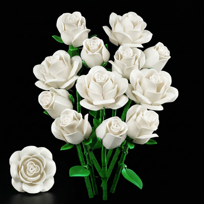 Buquê de Rosas Brancas (496 peças)