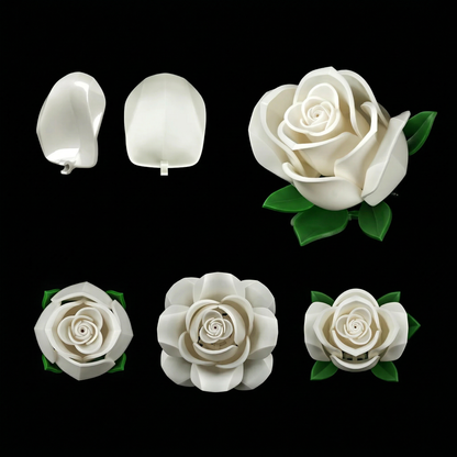 Buquê de Rosas Brancas (496 peças)