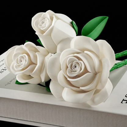 Buquê de Rosas Brancas (496 peças)