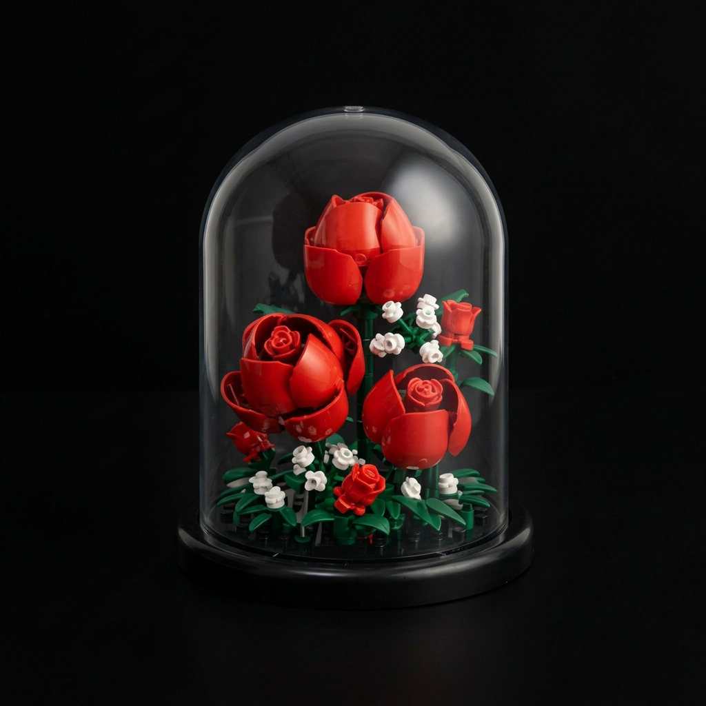 Redoma de Rosas (151 peças)