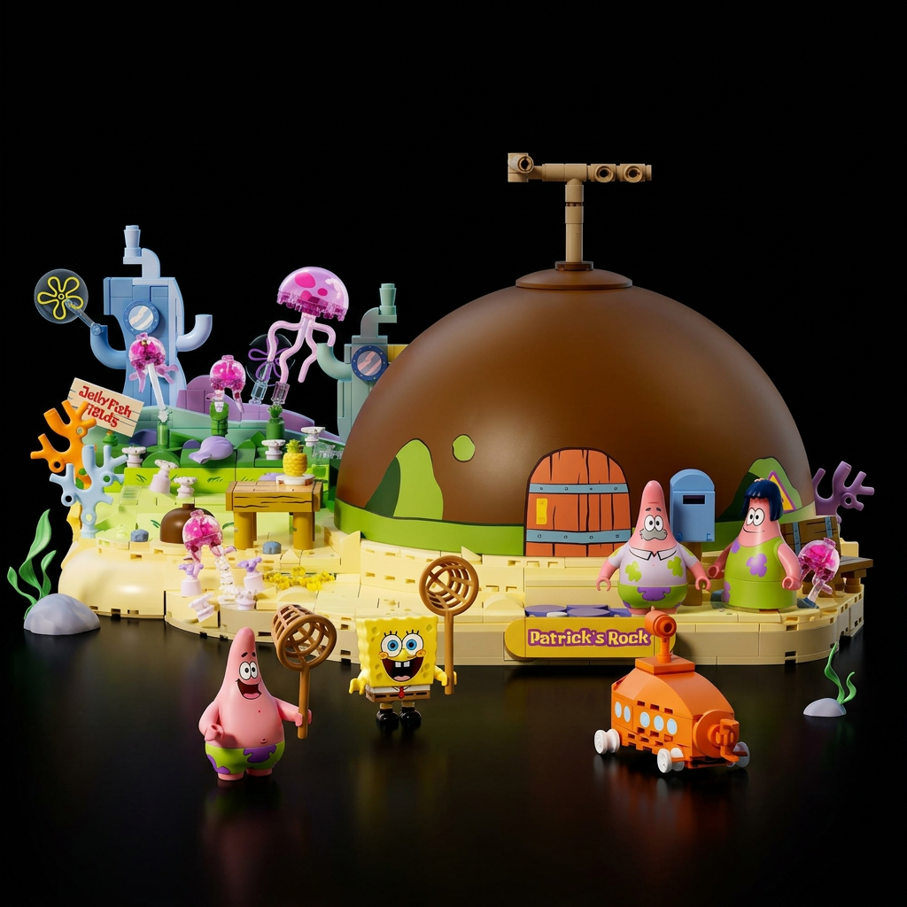 Bob Esponja - Casa de Pedra do Patrick Estrela (1300 peças)
