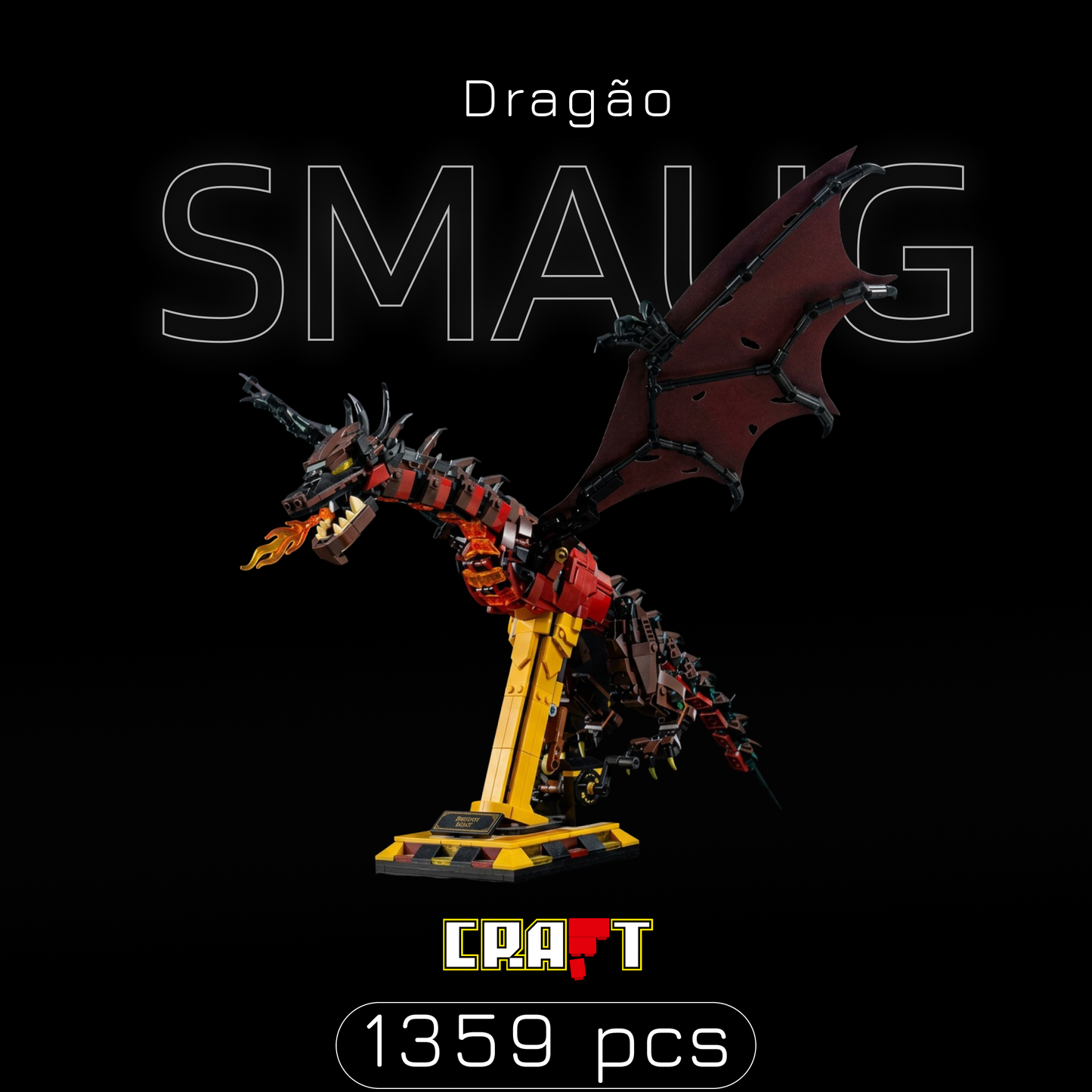 Avatar - Dragão Wyevrn Medieval (1174 peças)