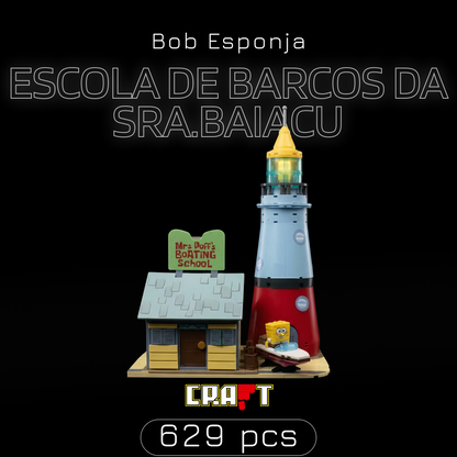 Bob Esponja - Escola de Barcos da Sra. Baiacu (629 peças)